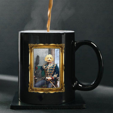 Personalized Dog Gift Idea - Royal Dog's Portrait 49 For Dog Lovers - Black Mug